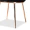 Baxton Studio Farah Glam and Luxe Black Velvet Upholstered and Rose Gold Finished Metal Dining Chair Set(2PC) PR 192-2PC-12060-ZORO - alternate 2